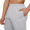 thumbnail image 4 of Hanes Originals Men's Cotton Shorts, 7" Light Steel XL, 4 of 5