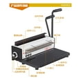 thumbnail image 4 of TD-1500B34 Iron Ring Binding Machine With Full Blade 34 Holes Desk Calendar Wall Calendar Punching Machine Double Coil Binding ,Pinpoint Punching, 4 of 6