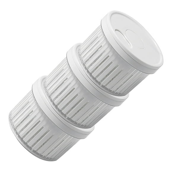 CRILSTYLEO 3pcs Onion and Potato Storage White PP Storage Round for Kitchen Use