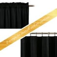 thumbnail image 5 of NICETOWN Velvet Curtains 96 inches for Bedroom, 2 Panels Thermal Insulated Noise Reducing Energy Efficiency Privacy Elegant Velvet Curtains Room Darkening Rod Pocket Drapes, Black, 5 of 9
