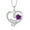 02 February - Amethyst, variant on Inpasne Celtic Knot Necklace 925 Sterling Silver Love Heart Trinity Knot Pendant Irish Good Luck Necklace December Birthstone Jewelry for Women