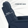 thumbnail image 6 of HOMCOM Power Lift Recliner Chair, Electric Reclining Chair with Remote, Side Pockets, Pocket Spring, Tufted Back, Quick Assembly, Deep Blue, 6 of 10