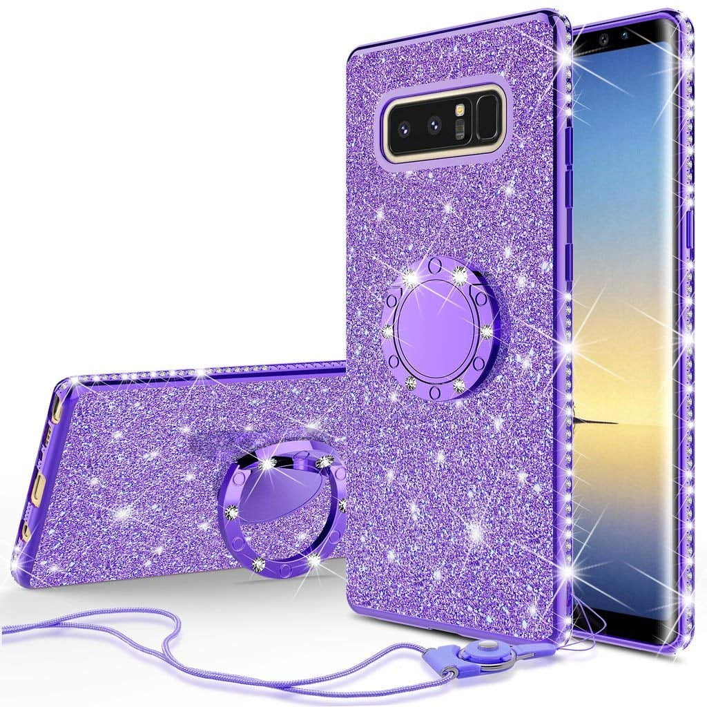 SOGA Diamond Bling Glitter Cute Phone Case with Kickstand Compatible ...