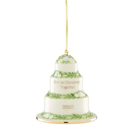 Lenox 2020 Our First YPF5 Christmas Together Cake Ornament, 0.40 LB, Multi