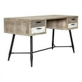 thumbnail image 2 of Bridges 4 Drawer Desk in Two Tone Acacia Wood, 2 of 7
