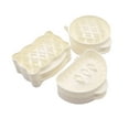 thumbnail image 1 of Decodeary Easy Baking Solution Mini Pie Molds For Baking Made Of Safe ABS Plastic Party Food Apples Pie Mold Mini Apples Molds white 3pcs, 1 of 6