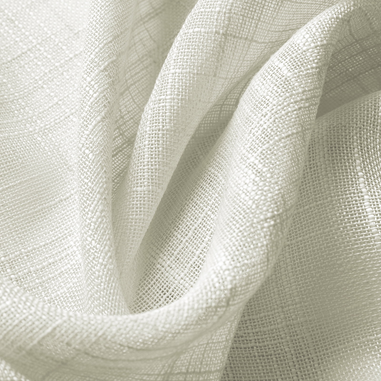 Lapalife 2 Panels Short Sheer Curtains, Rod Pocket Farmhouse Kitchen Curtains Cafe Curtains for Small Windows, Short Sheer Tier Curtains for Kitchen, Cafe, 25"x 30", Ivory