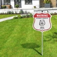thumbnail image 5 of Warning This Property is Protected by Samoyed (2 Pack) 12 inch X 12 inch Shield Shaped Commercial Grade Plastic Signs with Aluminum Mounting Stakes Weather Resistant Made in the USA, 5 of 8
