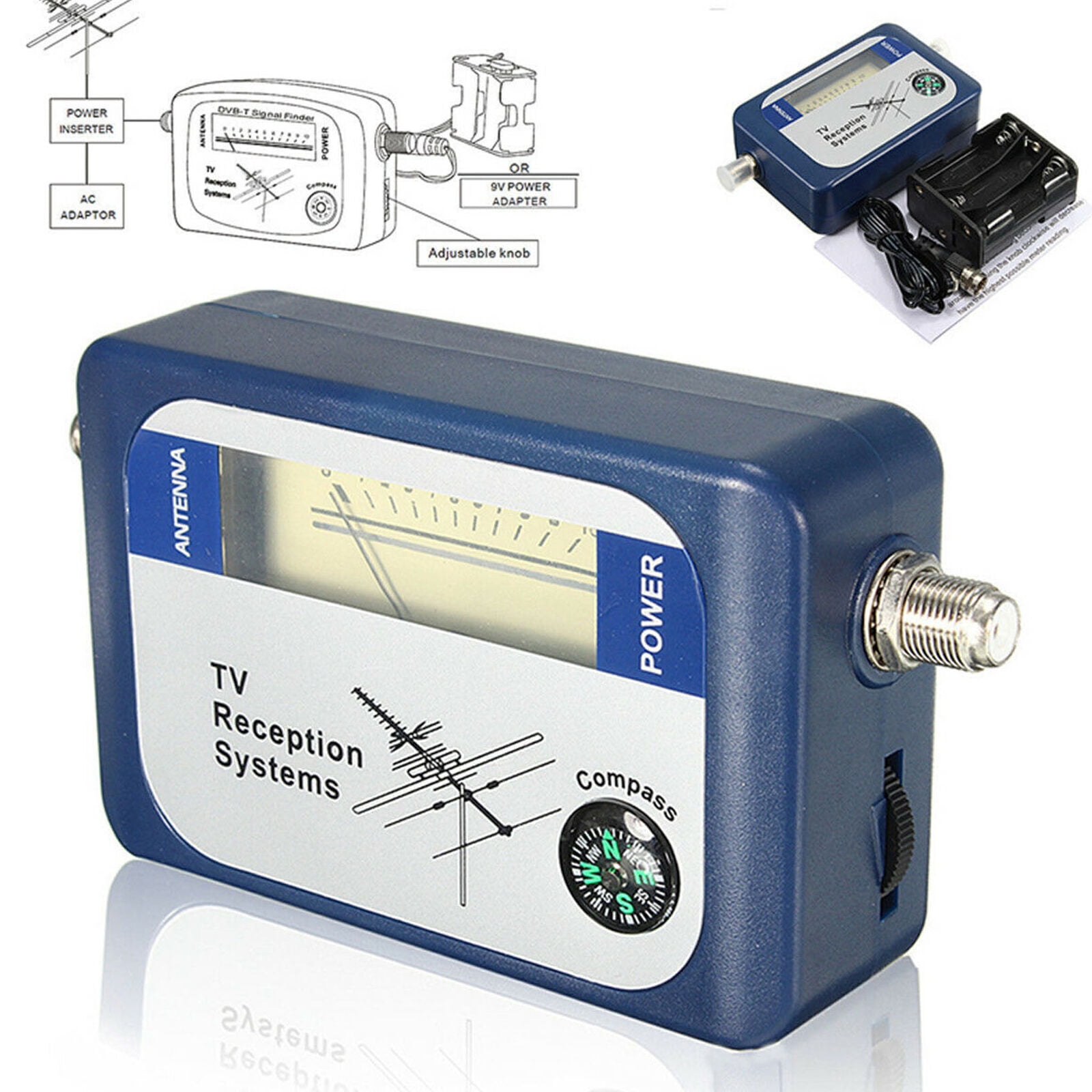Jahy2Tech DVBT Signal Antenna Compass Finder Digital HD TV Detector