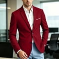 thumbnail image 5 of Riecok Blazers for Men Button Front Business Suit Jacket Solid Long Sleeve Casual Coat Formal Office Clothes with Pocket, 5 of 8