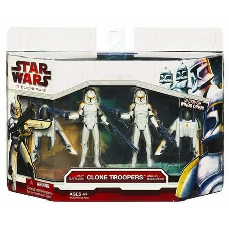 Battalion Clone - 212th Battalion Clone Troopers with Jet Backpacks Action Figure Set