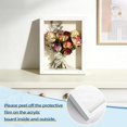 thumbnail image 4 of 4 Pack Shadow Box Frames, 8 x 6 Inches Square Artificial Board Shadow Boxes Display Case, White 3D Picture Frames for Photos, Dried Flowers, Wall Mounted Handicraft Photo Frame, 4 of 4