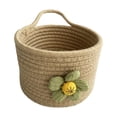 thumbnail image 1 of Cesta de almacenamiento Sunnimix Cesta redonda con asa Tejido, 1 of 8
