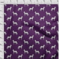 thumbnail image 3 of oneOone Georgette Viscose Fabric Horse Block Printed Craft Fabric BTY 42 Inch Wide, 3 of 4