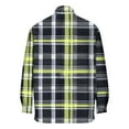 thumbnail image 3 of Xcmzpl Big and Tall Plaid Shirts for Men Long Sleeve Collar Button Down Shirts Lightweight Flannel Shirts for Fall Winter, 3 of 4