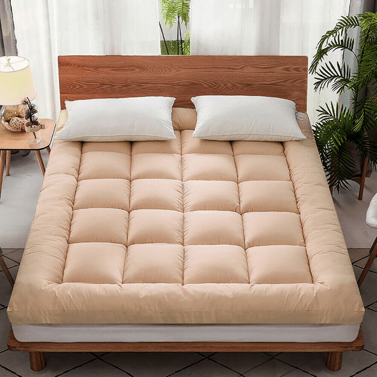 Twin Mattress Pad Pillow Top Mattress Cover Quilted Fitted