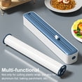 thumbnail image 4 of Dispensador Envoltura Plástico Con Cortador Alimentos Magnéticos La Película Adhesiva Cutter () Azul, 4 of 9