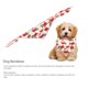 thumbnail image 4 of Pañuelo para Perro Verano Rosa Roja Pañuelos para Perros Accesorios para Perros Rosa Roja Lavable Algodón Pañuelos para Perros Bufanda Plegable Portátil para Mascotas ANGGREK Otros, 4 of 8