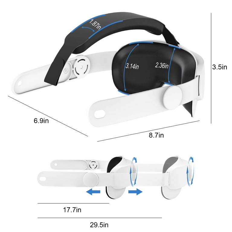 TSV Adjustable Head Strap Fit for Oculus/Meta Quest 3 VR Headset  Accessories, Replacement for Elite Strap, Enhanced Support Reduce Pressure  and