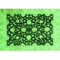 thumbnail image 1 of Ahgly Company Indoor Rectangle Oriental Green Traditional Area Rugs, 4' x 6', 1 of 4
