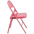 thumbnail image 2 of Flash Furniture HERCULES COLORBURST Series Bubblegum Pink Triple Braced & Double Hinged Metal Folding Chair, 2 of 12