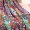 thumbnail image 3 of Multicolor Ethnic Diamond Pattern Blanket,Comfortable Soft Flannel Throw Blanket,All Season,Warm Lightweight Blankets for Sofa Bed Couch Living Room Chair,30"x40", 3 of 4
