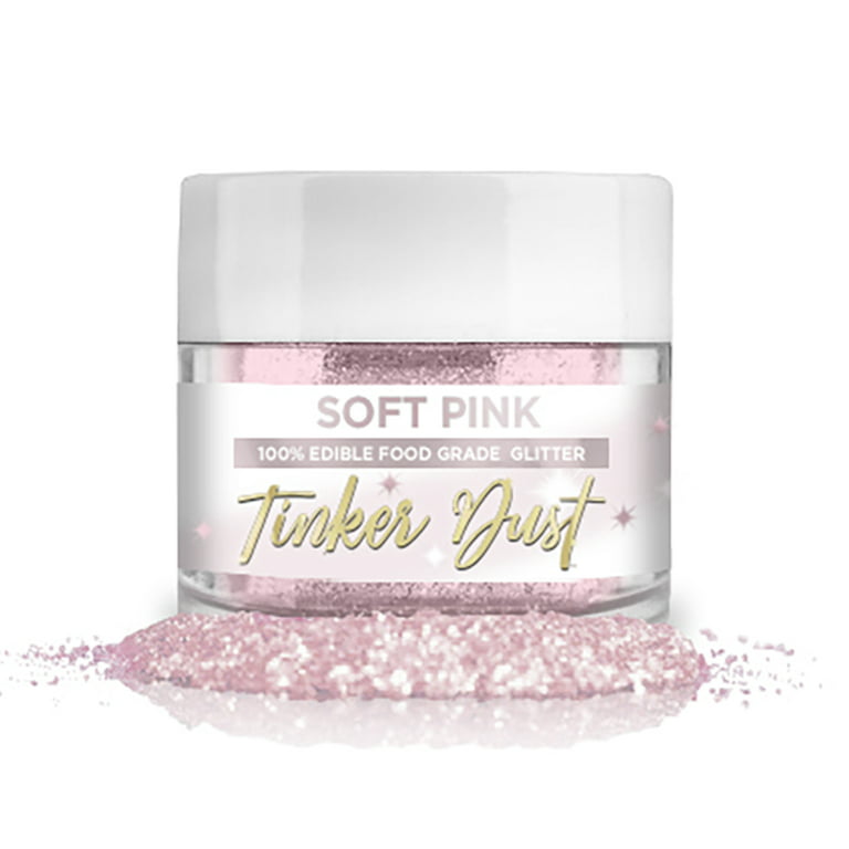 Bakeebake Pink Luster Dust Edible 15g - Edible Glitter for Drinks & Desserts - Gluten Free Edible Pink Dust for Cake Decorating – Tasteless Vegan