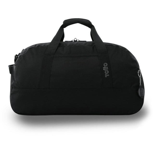 TOTTO Maleta Deportiva - Bolsa de Viaje | Mediana | con Asa y Correa de Hombro Removible ACTIVE M negro M