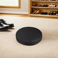 thumbnail image 3 of 2pcs Black Stretch Stool Covers Round Shape Stool Covers Black Chair Protector, 3 of 6
