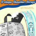 thumbnail image 5 of Game Controller White Pattern 17" School Backpacks for Teens,Waterproof Oxford Fabric,S-Shape Padded Straps for School,Travel,Hiking,Camping, 5 of 6