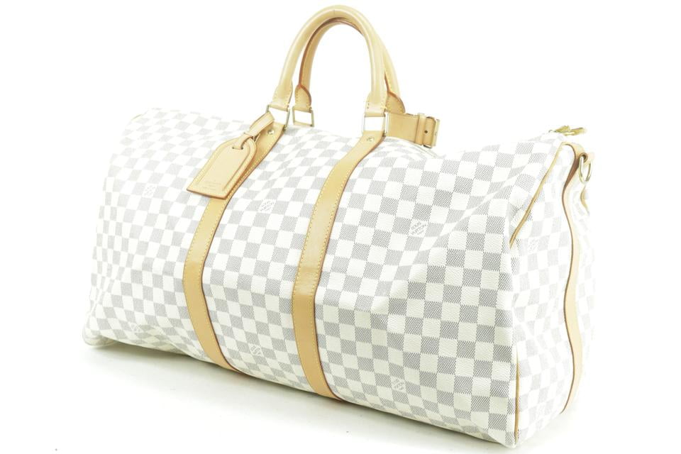 Louis Vuitton Damier Azur Keepall Bandouliere 55 Duffle 12LK0106 -  Walmart.com