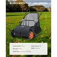 thumbnail image 6 of 21-In Push Lawn Sweeper with 3.5 Cu. Ft. Hopper Bag, 2 Spinning Brushes and Durable Steel Frame, 6 of 7