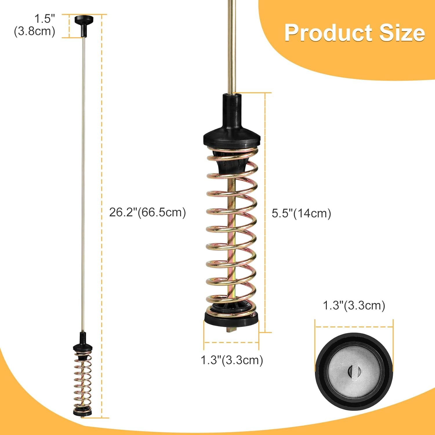 DC97-16350D Washer Suspension Rods, for samsung Washer Suspension Rods - 26.2''(4Pcs),DC68-03228A-02 DC68-03228A-03 DC68-03172B-03 DC68-03172D