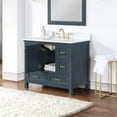 thumbnail image 2 of Isla 42" Single Bathroom Vanity Set in Classic Blue and Aosta White Composite Stone Countertop without Mirror, 2 of 12