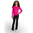 thumbnail image 2 of Reebok Girl's Side Ruched Long Sleeve Performance Top, Sizes 4-18, 2 of 5