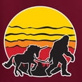 thumbnail image 6 of Wild Bobby Sunset Silhoutte Unicorn and Sasquatch Women Graphic Tee, 6 of 6