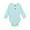 Mint Green, variant on EnJoCho Kids Birthday Clothing Kids Toddler Baby Girls Boys Long Sleeve Solid Ribbed Romper Bodysuit Outfits Clothes Toddler Winter Trendy Bodysuit Home Wear