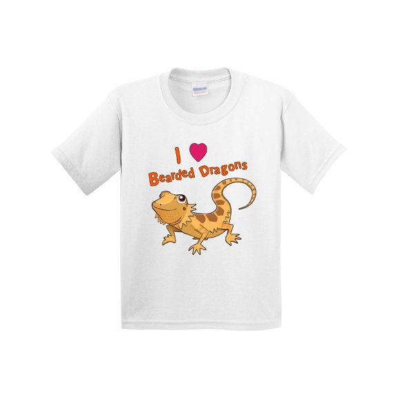 Inktastic I Love Bearded Dragons Youth T-Shirt