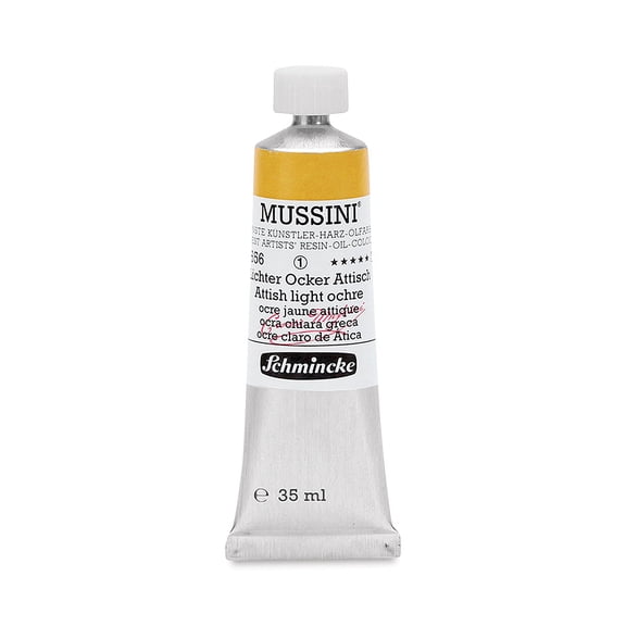 Schmincke Mussini Oil Color - Attish Light Ochre, 35 ml tube