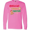 thumbnail image 3 of Inktastic Christmas Official Cookie Taster with Bell and Star Cookie Long Sleeve T-Shirt, 3 of 5