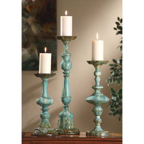 Crestview Collection Ayla 3 Piece Metal Candlestick Set Walmart Com Walmart Com