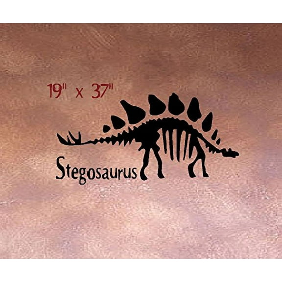 Decal ~ STEGOSAURUS FOSSIL DINOSAUR #2 ~ WALL DECAL 19" X 37"