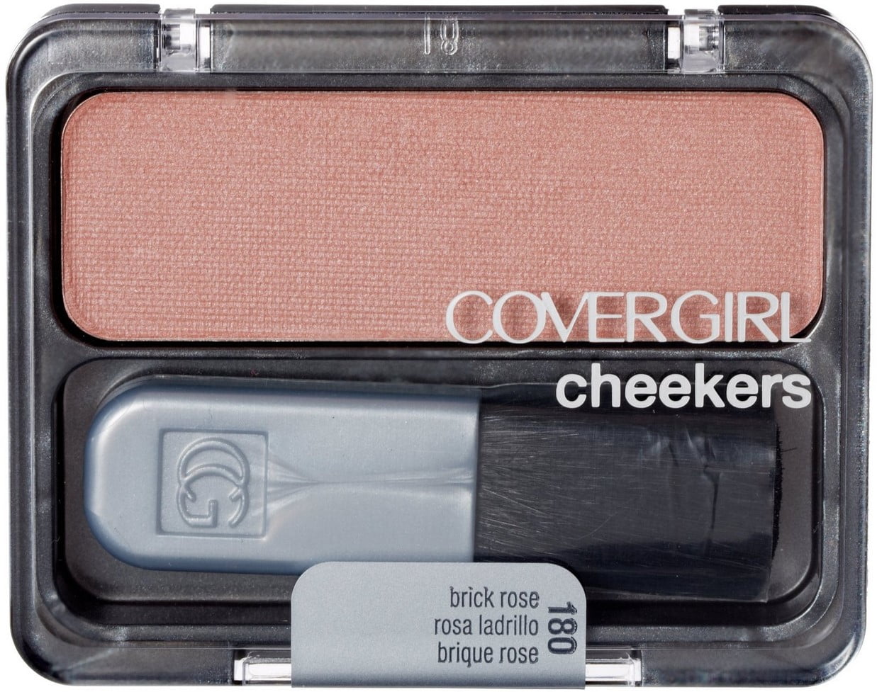 Cover Girl Cheekers Blush, Brick Rose [180], 0.12 oz (Pack of 3)