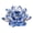 Blue, variant on Lotus Home Decor Figurine, Decorative Ornament for Desk, Jewelry Cabinet, Meditation & Yoga Space
