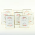 Koyal Wholesale Gold Pressed Glass Floating Photo Frames 6 x 9 Inch, 8−