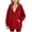 Red, variant on Luhomi Oversized Sweatshirt for Girls Button up Long Sleeve Pullover Hoodie Kids Fall Winter Fashion Clothes(White,13-14 Years)
