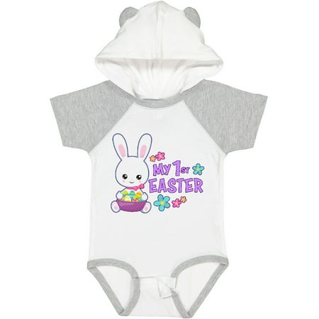 

Inktastic My 1st Easter with Bunny and Easter Basket Girls Baby Bodysuit