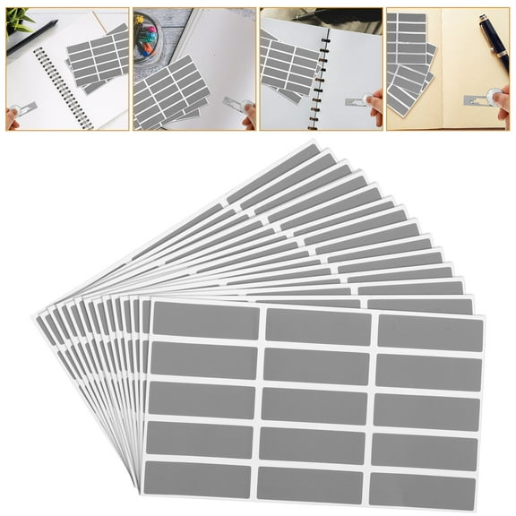 WASHWEPE 375 Labels Scratch Off Stickers Grey Color with Die Cut Function Ideal for Reward Programs