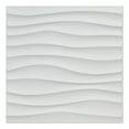 thumbnail image 3 of 19.7 in. x 19.7   PVC Wall Panel in Wave Design(12-Pack), 3 of 12