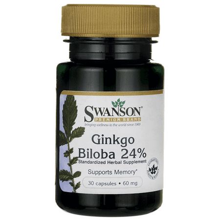 Swanson Ginkgo Biloba Extract 60 mg 30 Caps